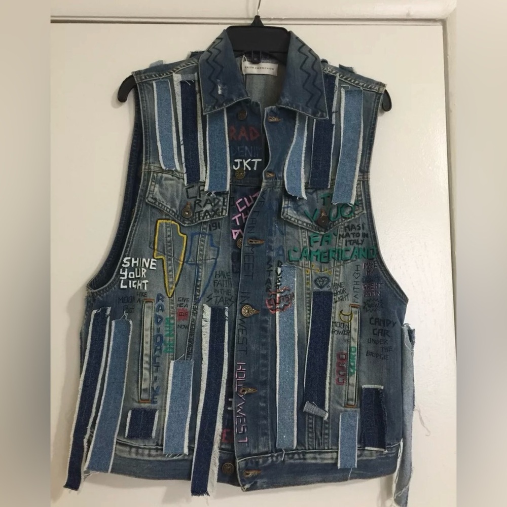 Faith connexion denim vest(XS)